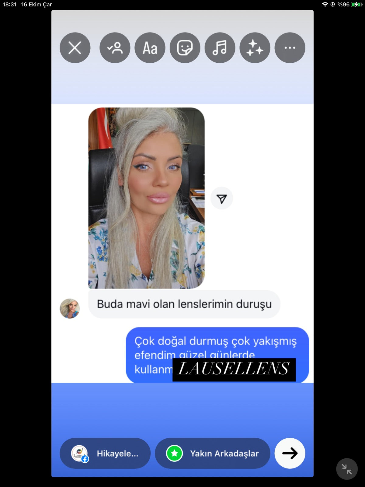 Lens doğal görünümü ve müşteri memnuniyeti