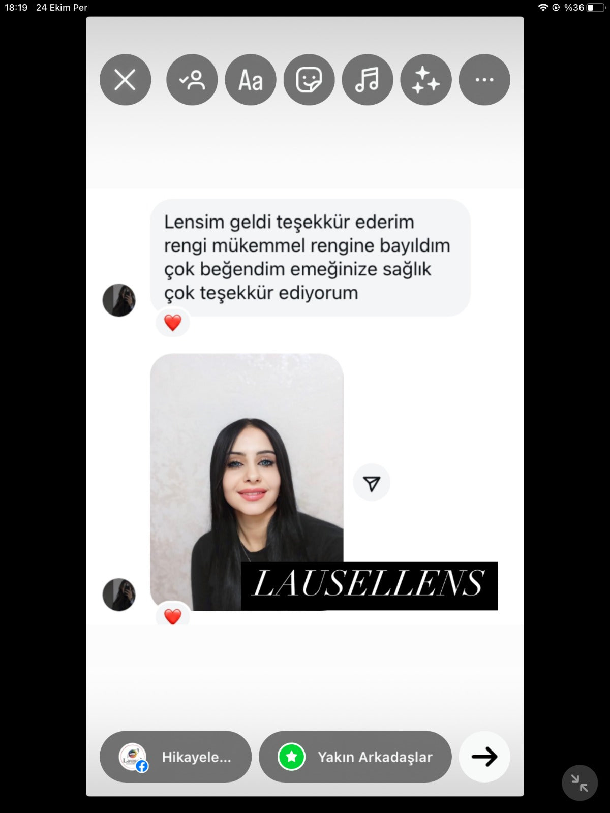 Lens kullanım rahatlığı ve müşteri memnuniyeti