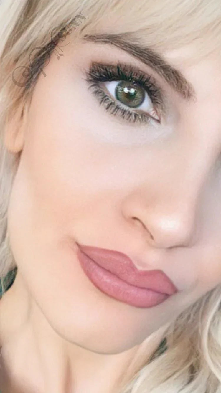 Hareli Yeşil Lens Doğal Görünüm: Lausel Lens Olive ile Zeytin Yeşili Büyüsü