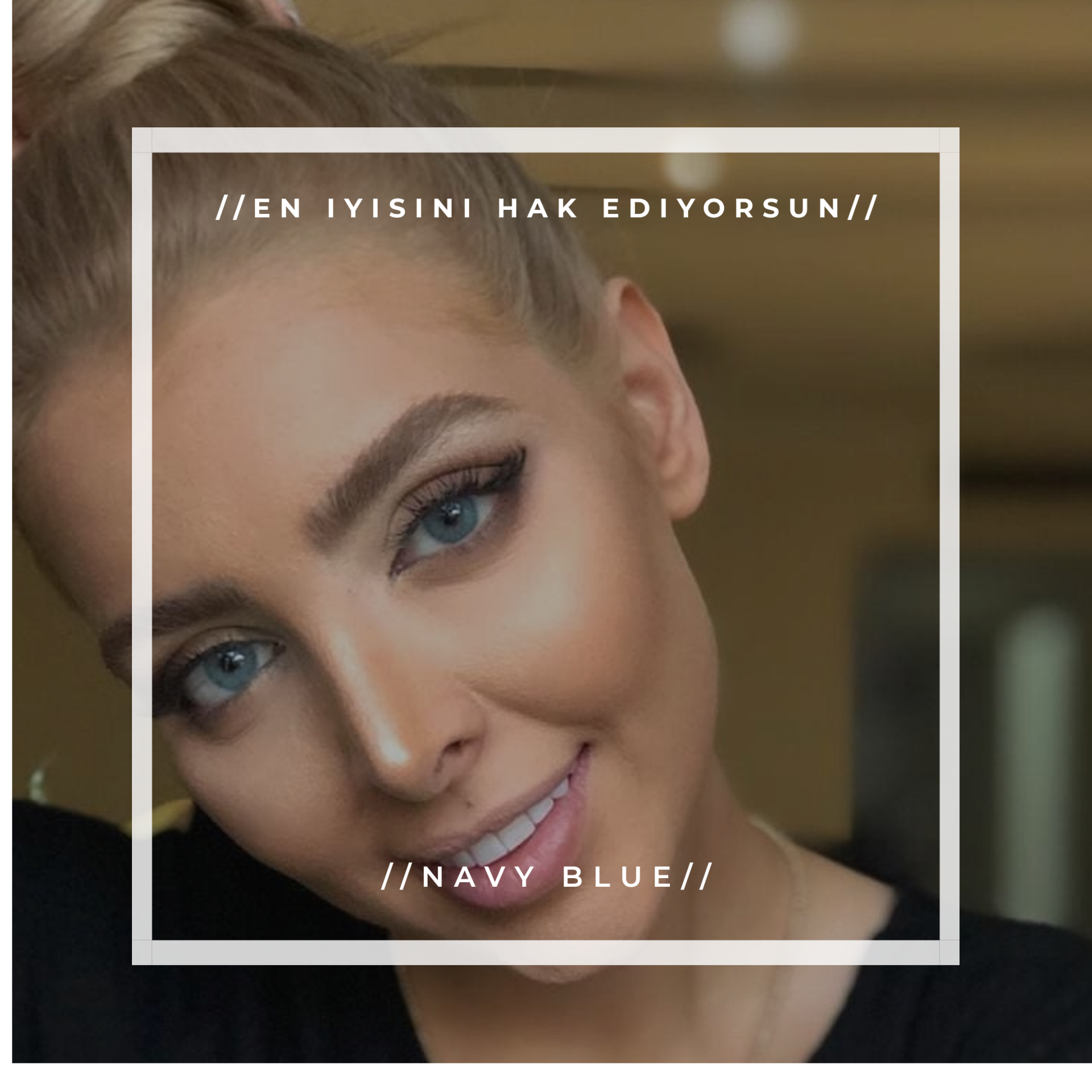 Lausel Lens Navy Blue Number